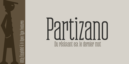 Partizano Serif Fuente Póster 1