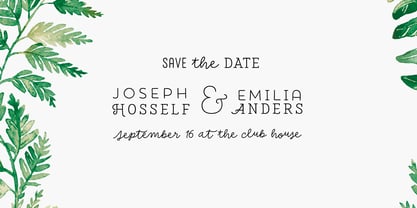 Save The Date Font Poster 11