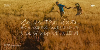 Save The Date Font Poster 1