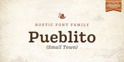 Pueblito Font Poster 1