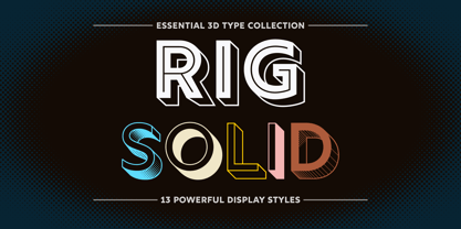 Rig Solid Font Poster 9