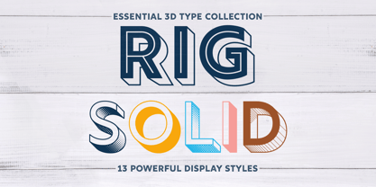 Rig Solid Font Poster 1