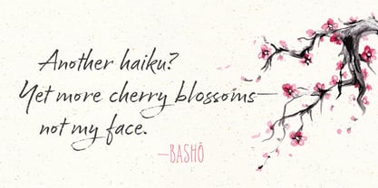 Cherry Blossoms Font Poster 11