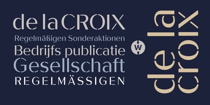 De La Croix Font Poster 1