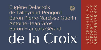 De La Croix Font Poster 7