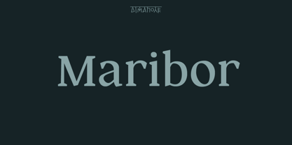 Maribor Font Poster 1