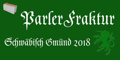 Parler Fraktur Font Poster 1