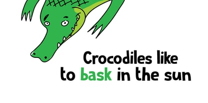Crocodile Feet Font Poster 3