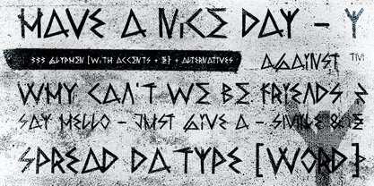 Raw Delta Hand Street Font Poster 4