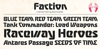 Faction Font Poster 6