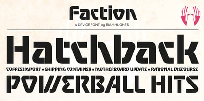 Faction Font Poster 5