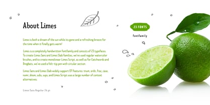 Limes Font Poster 2