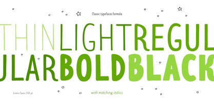 Limes Font Poster 12