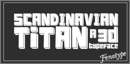 FT Scandinavian Titan Font Poster 1