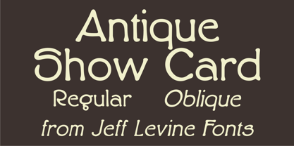 Antique Show Card JNL Font Poster 1