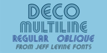 Deco Multiline JNL Font Poster 1
