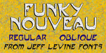 Funky Nouveau JNL Font Poster 1