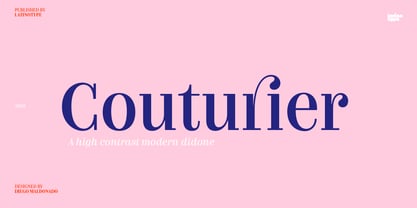 Couturier Font Poster 1