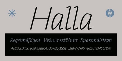 Halla Font Poster 2