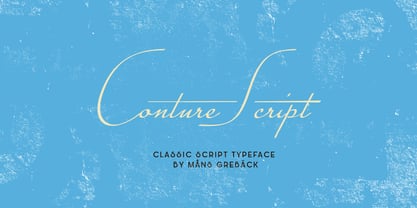 Conture Script Fuente Póster 2