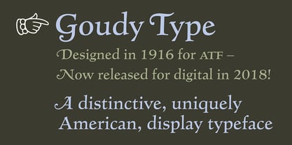 Goudy Type Police Poster 1