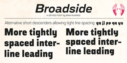 Broadside Font Poster 4
