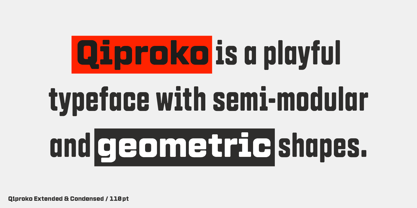 Qiproko Font Poster 2