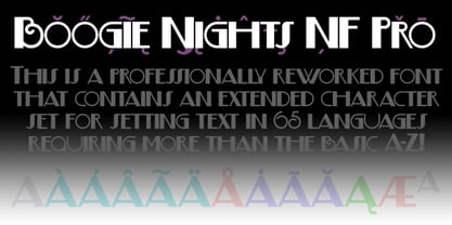 Boogie Nights NF Pro Font Poster 1