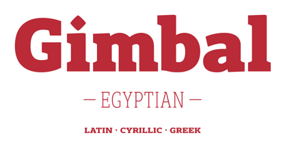Gimbal Egyptian Font Poster 1