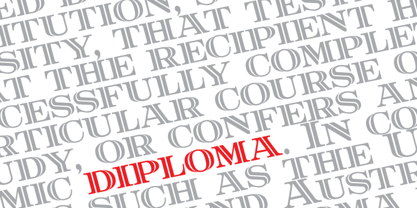 Diploma Font Poster 1