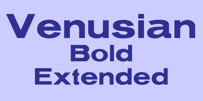 Venusian Bold Extended Fuente Póster 1