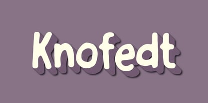 Knofedt Font Poster 7