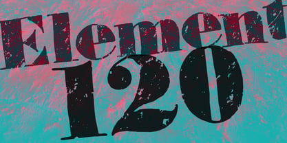 Element 120 Font Poster 1