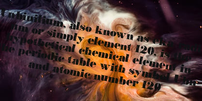 Element 120 Font Poster 4