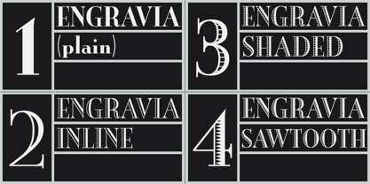 Engravia Font Poster 3