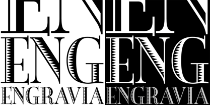 Engravia Font Poster 2