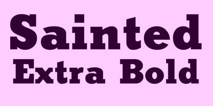 Sainted Extra Bold Font Poster 1
