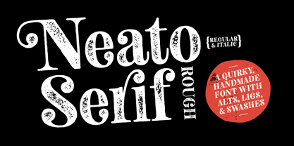 Neato Serif Rough Font Poster 1