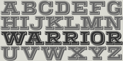 Warrior Font Poster 8