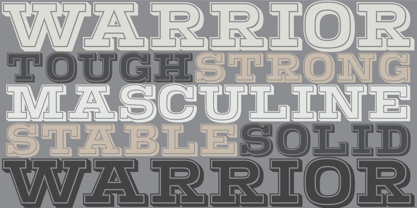 Warrior Font Poster 1