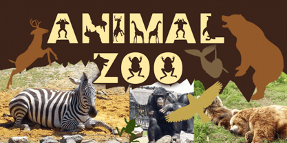 Animal Zoo Font Poster 1