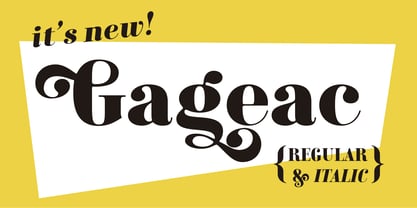 Gageac Font Poster 8