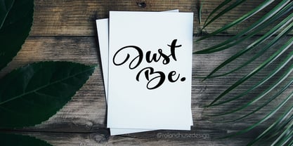 Just Be Font Poster 1
