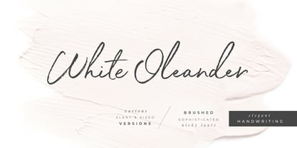 White Oleander Fuente Póster 1