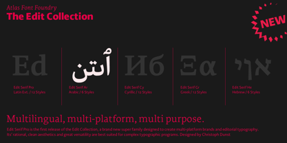 Edit Serif Arabic Fuente Póster 5