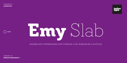 Emy Slab Font Poster 1