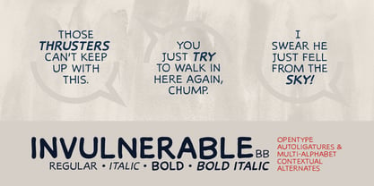 Invulnerable BB Font Poster 2