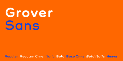 Grover Font Poster 1