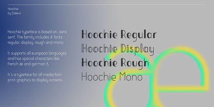 Hoochie Font Poster 2