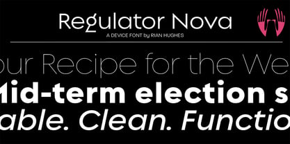 Regulator Nova Font Poster 1